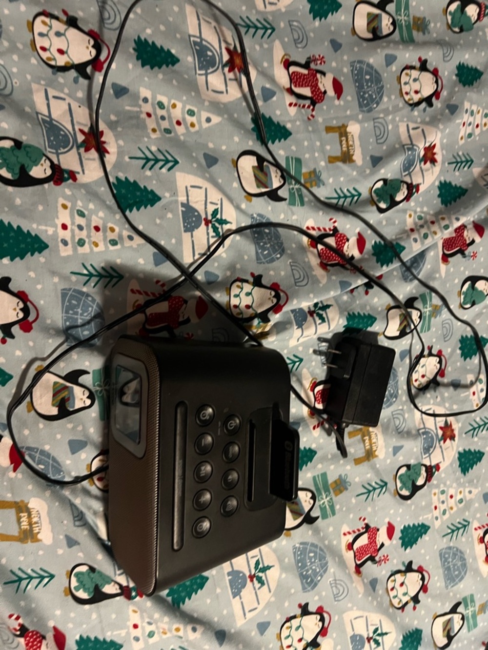 iHome Black and Silver Clock Radio with Dock